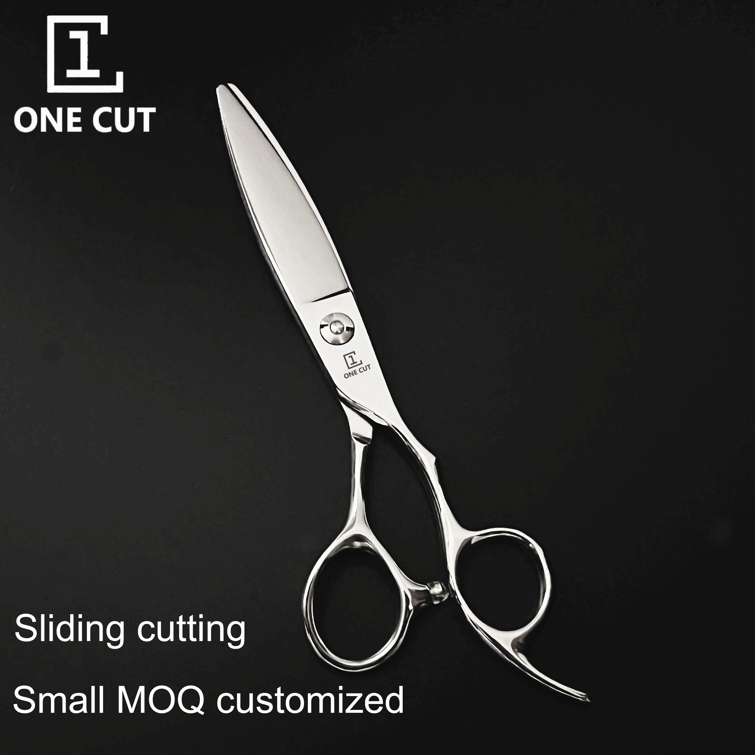440C steel Sliding Cutting Barber Scissors Japanese Style Hair Cutting 6 Inch