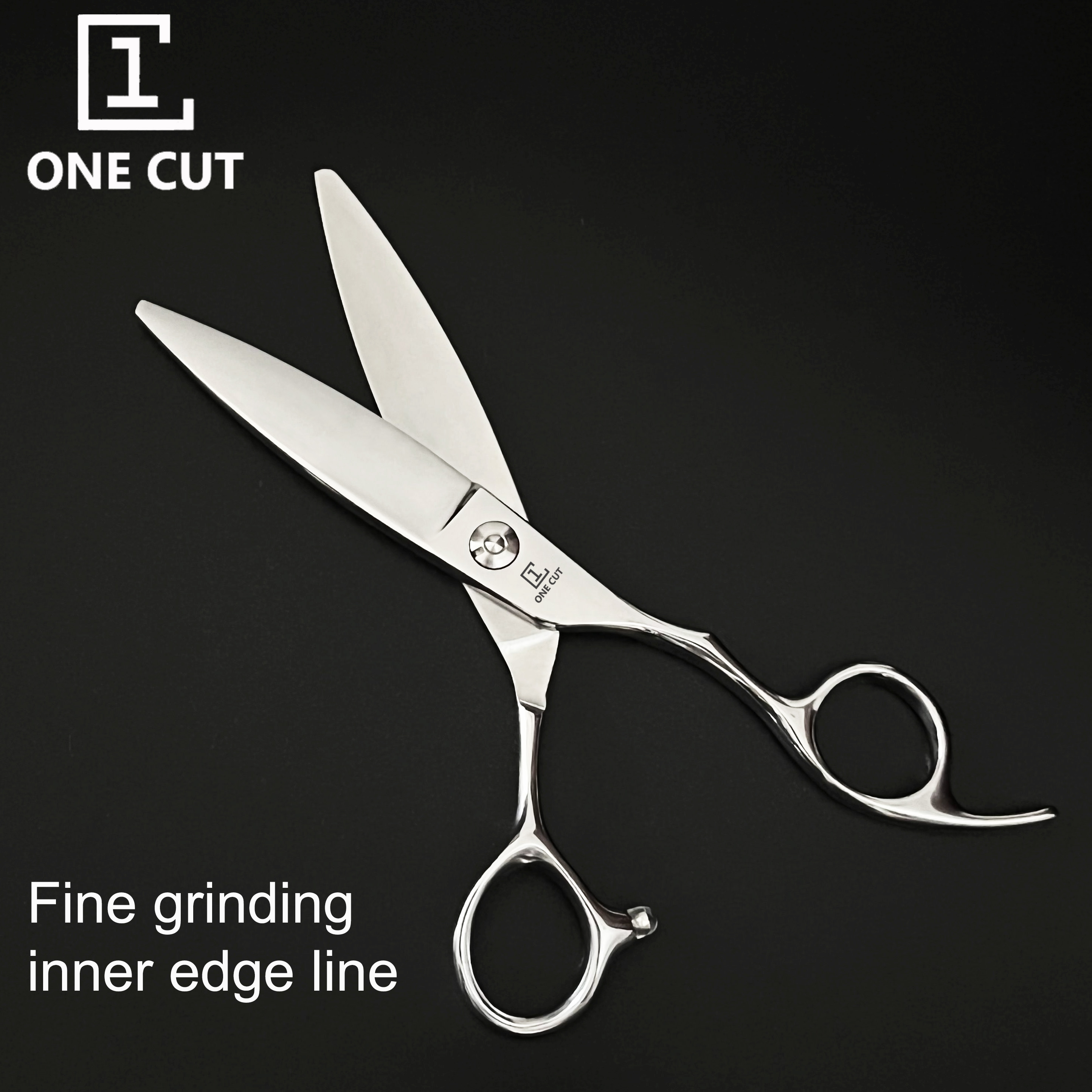 440C steel Sliding Cutting Barber Scissors Japanese Style Hair Cutting 6 Inch