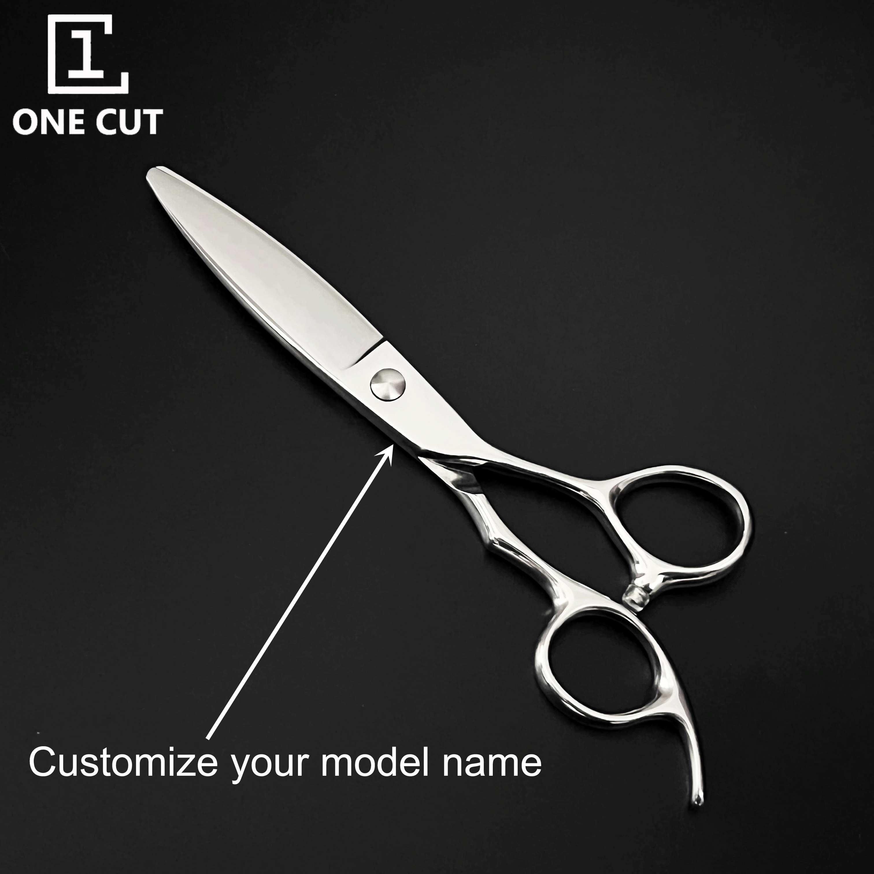 440C steel Sliding Cutting Barber Scissors Japanese Style Hair Cutting 6 Inch