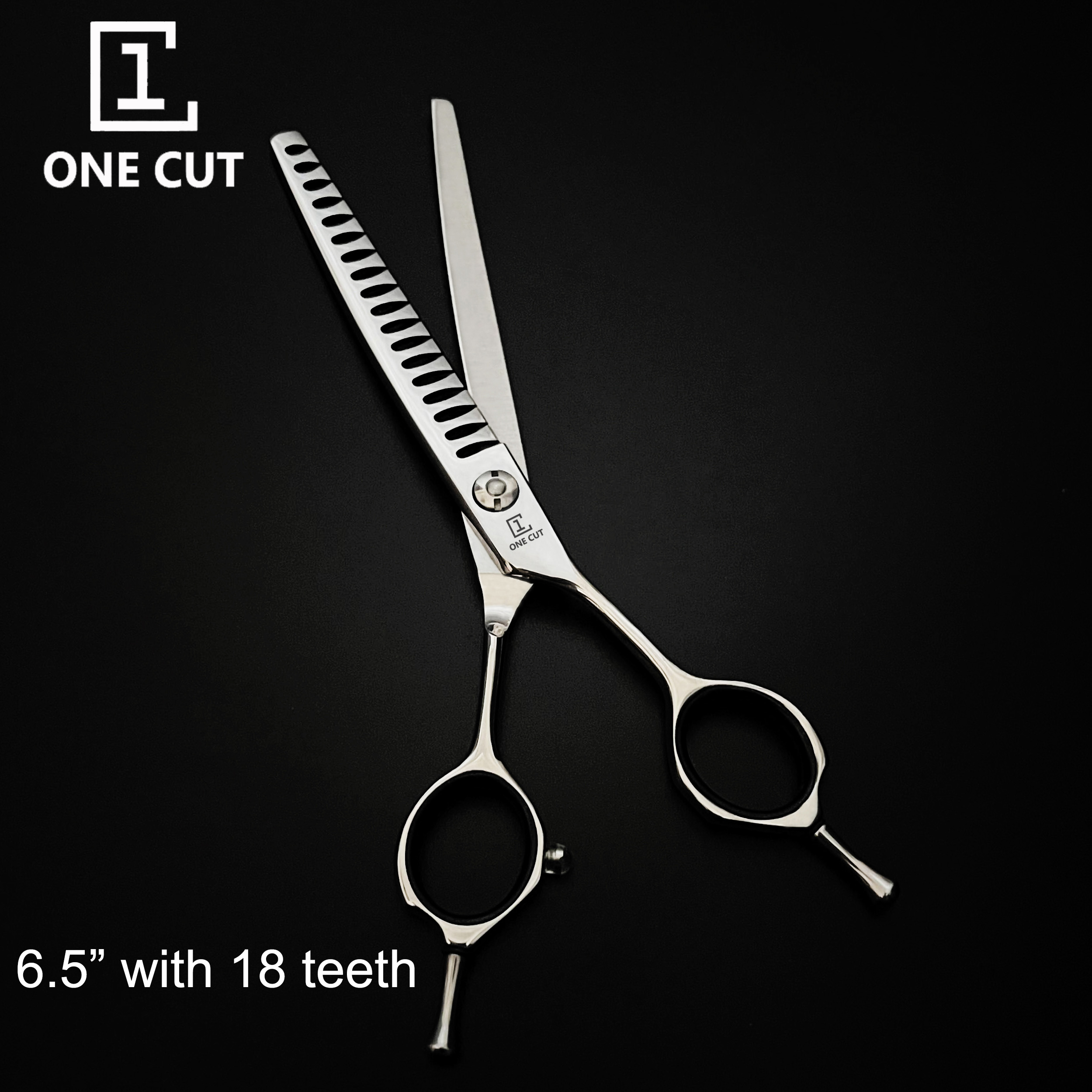 Curved Dog Grooming Chunker Scissors 18 Teeth Scissors Pet Grooming Scissors 6.5 Inch