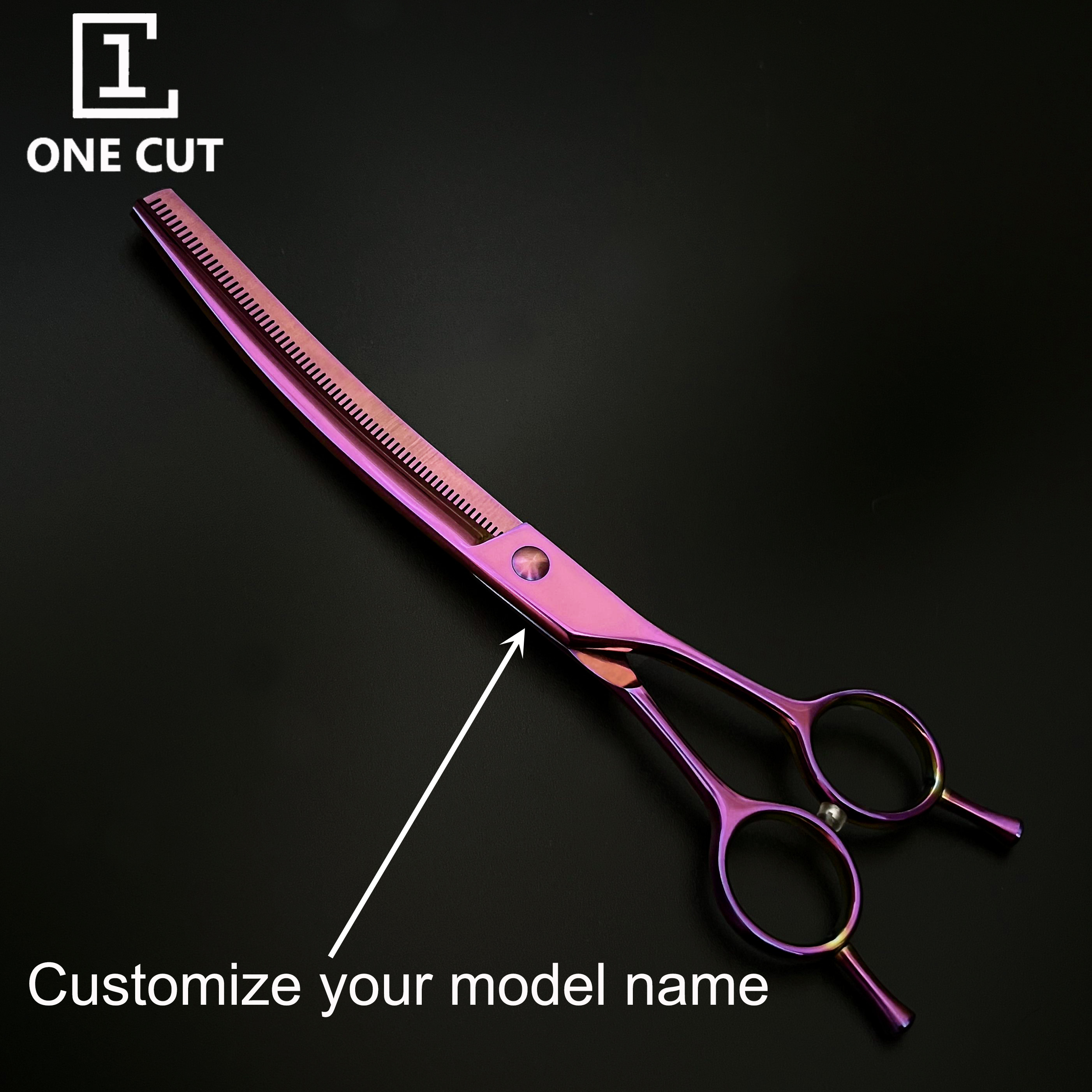 7 Inch Thinning Pet Grooming Scissors Curved Thinners Curved Blade Dog Scissors