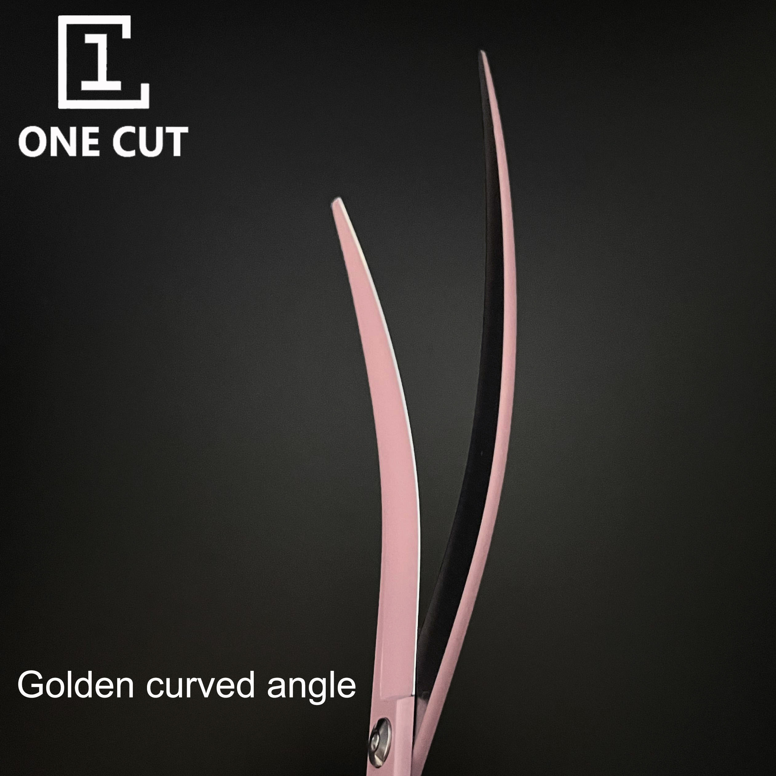 Macaron Pink 7.5 Inch Pet Shear Super Curved Cutting Pet Dog Grooming Scissors