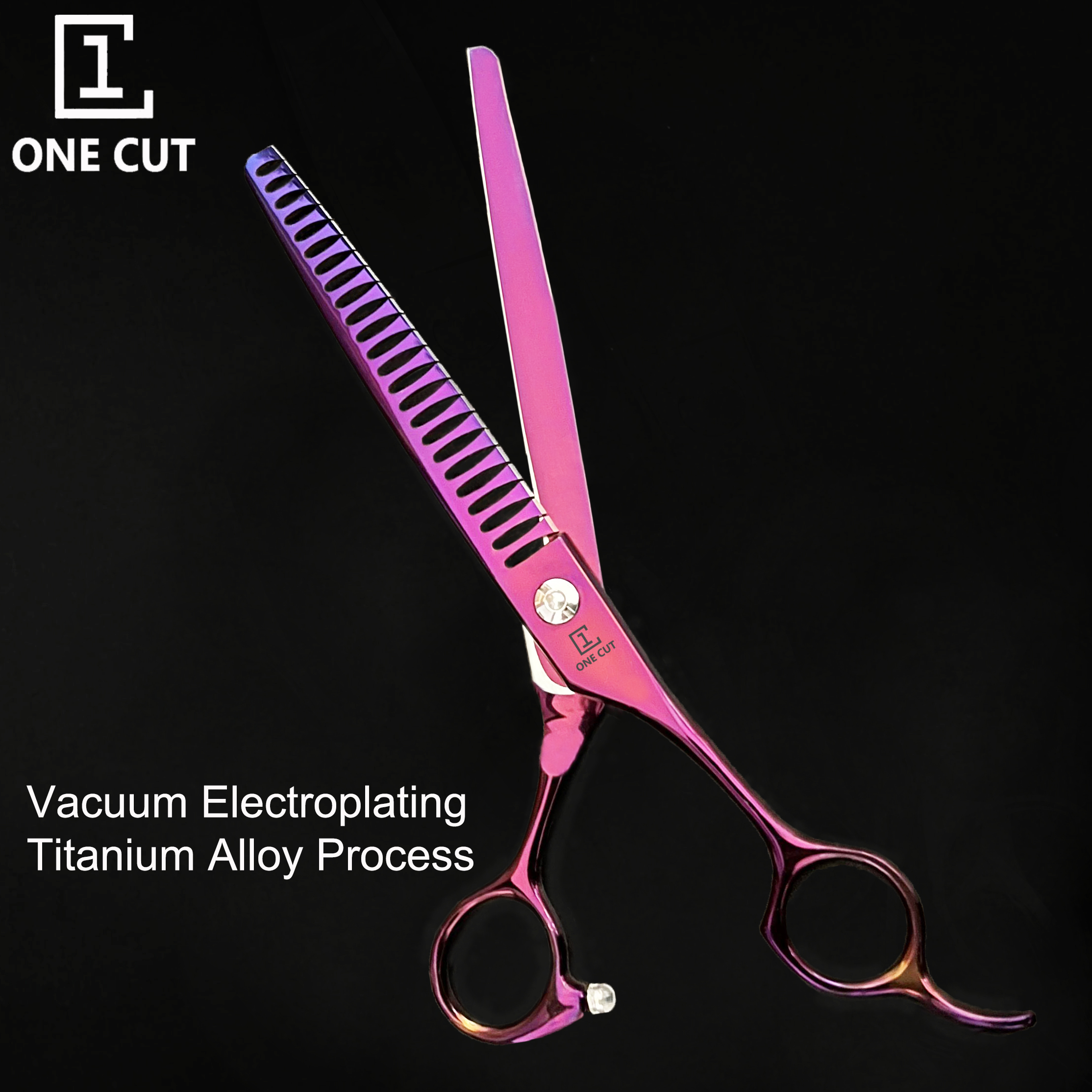 7.5 Inch 24 Teeth Professional Chunker Thinning Dog Pet Shears Grooming Scissors