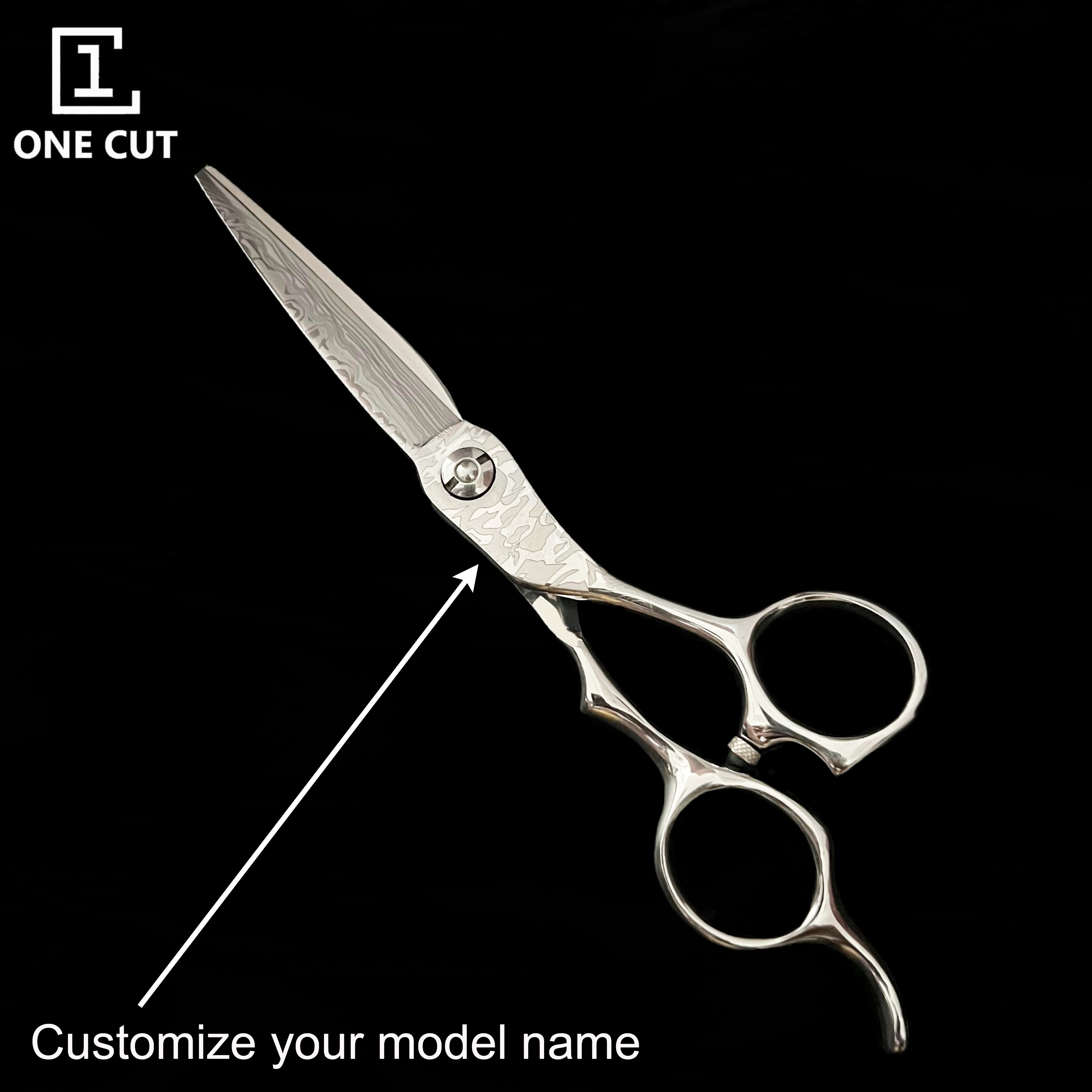 6 Inch Damascus Coated Professional Hair Scissors 440C Steel Barber Scissors