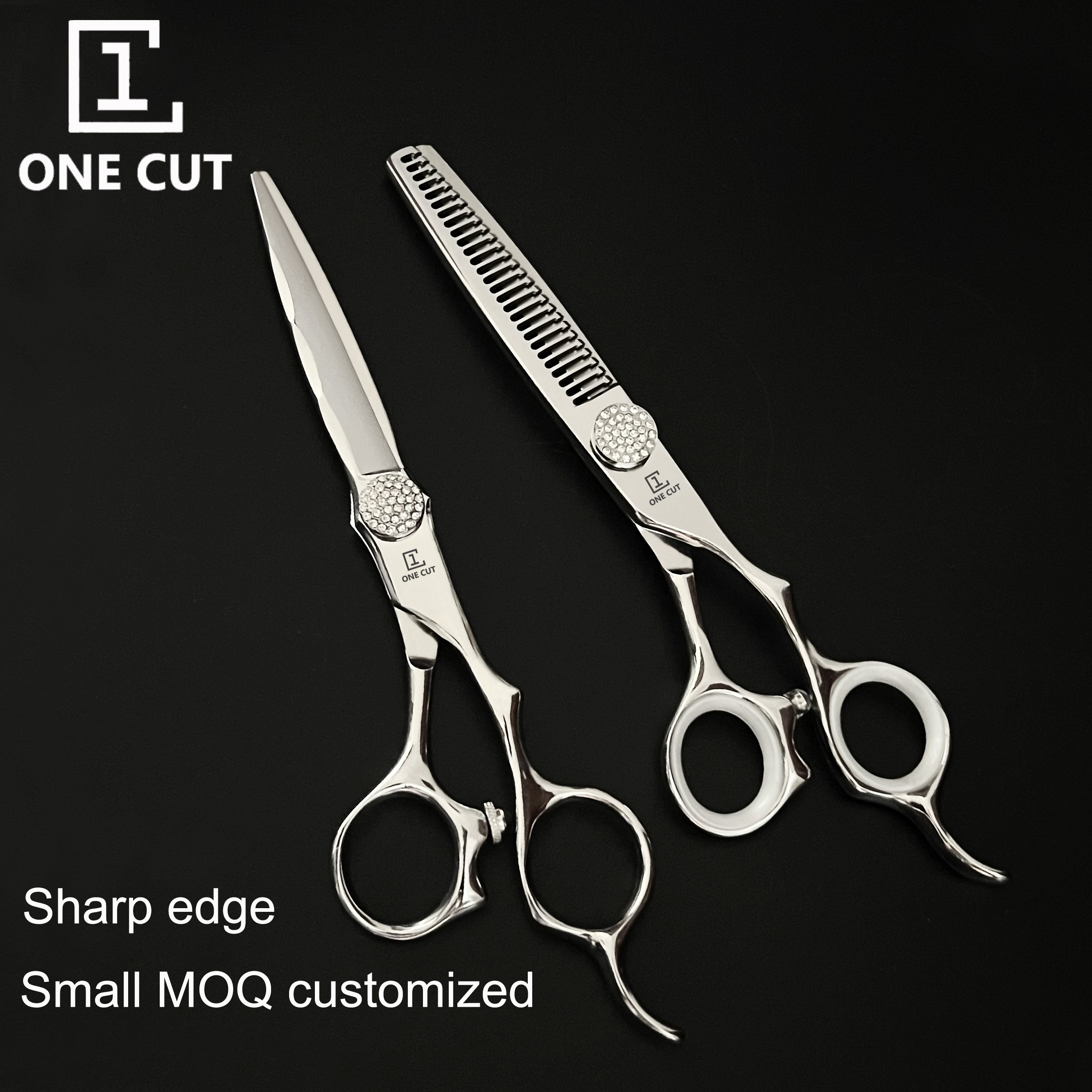 VG10 Steel Chunker Teeth Professional Scissors Hair 6 Inch Barber Scissors