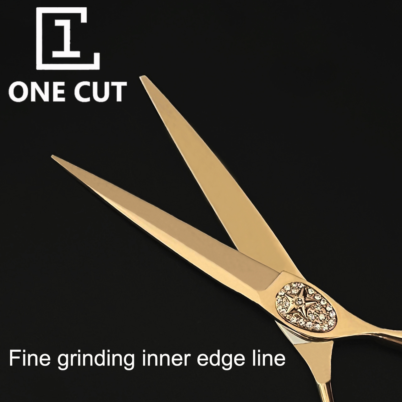 Rose Gold Hairdressing Scissors For Barber Cutting Professional Hair Scissors 