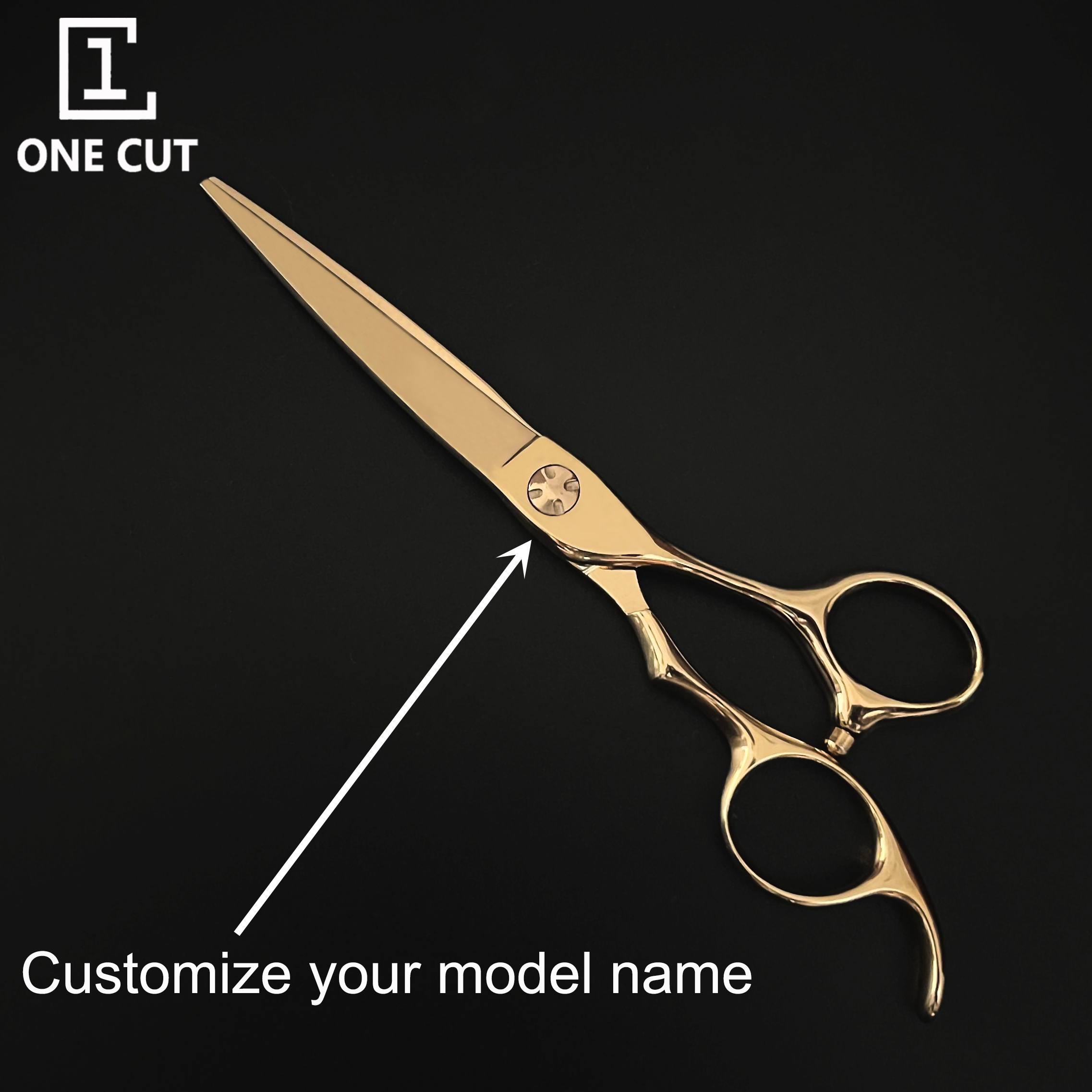 Rose Gold Hairdressing Scissors For Barber Cutting Professional Hair Scissors 