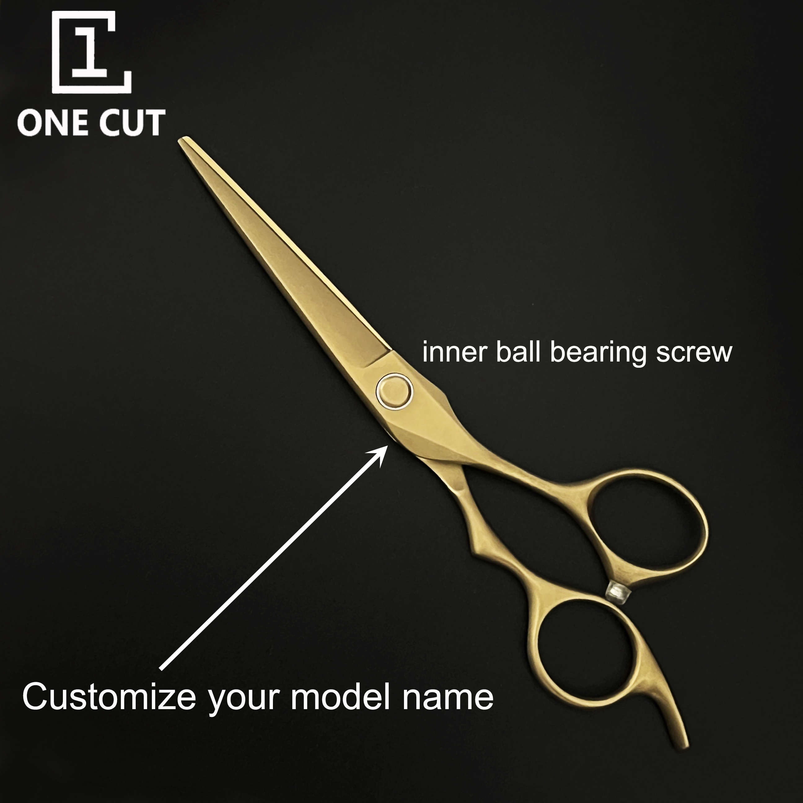 Japan 440C Steel Barber Scissors Japanese Style Customizable Hair Scissors