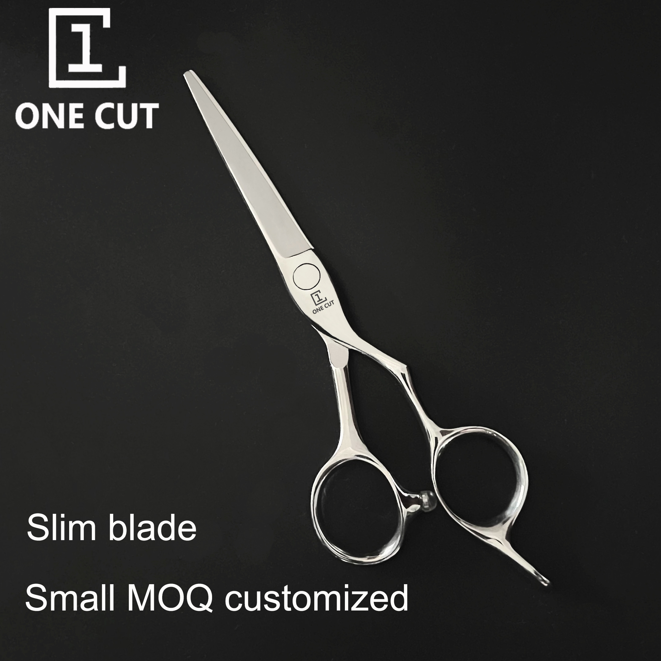 Slim Blade Japan 440C Steel Japanese Style Barber Hair Cutting Scissors 6 Inch Scissors