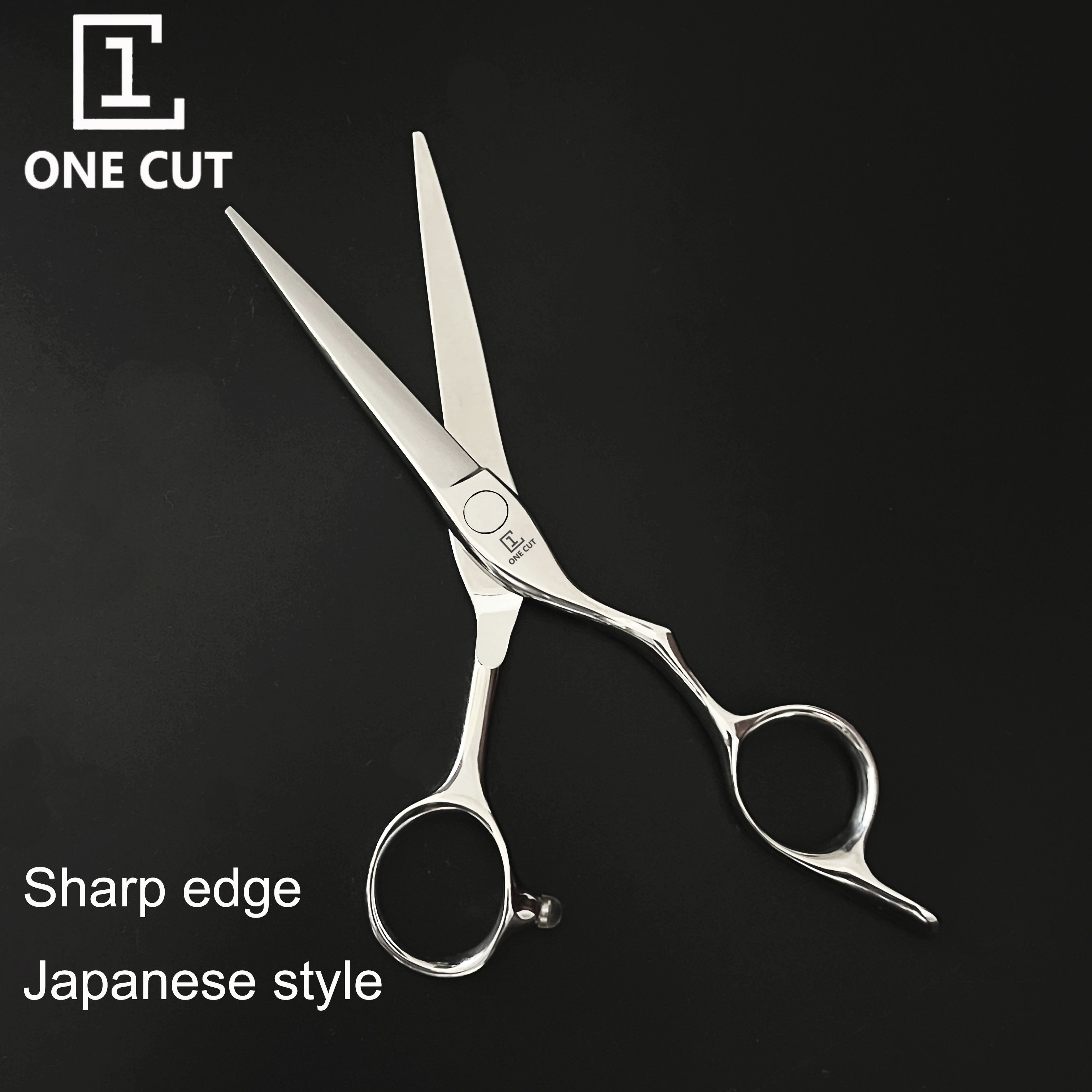 Slim Blade Japan 440C Steel Japanese Style Barber Hair Cutting Scissors 6 Inch Scissors